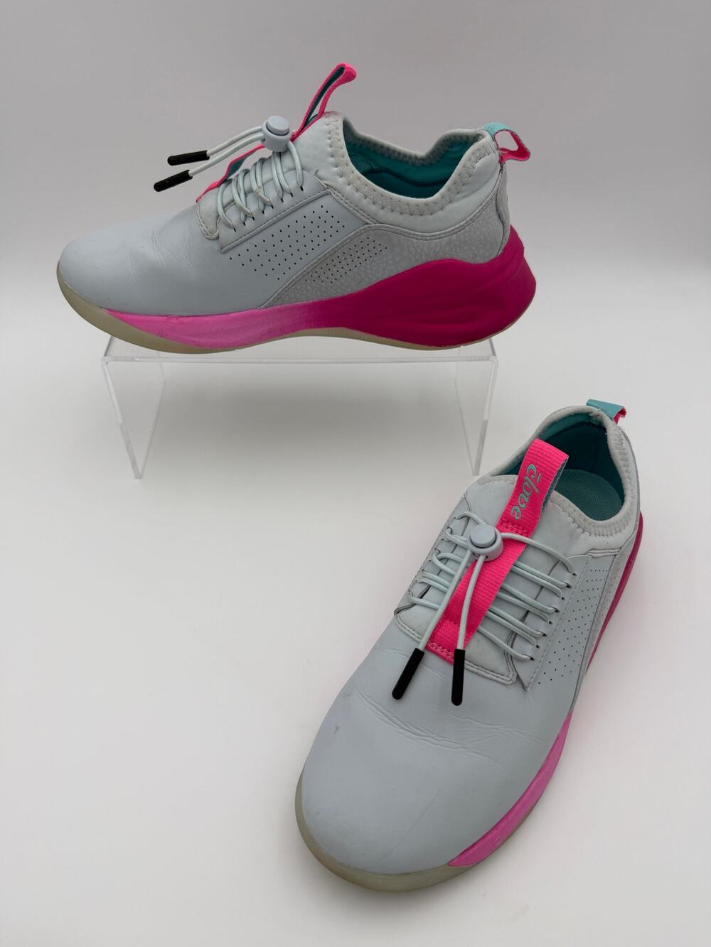 Clove Electron Rose Nursing Sneakers Light Grey Pink Size W 8 / 39